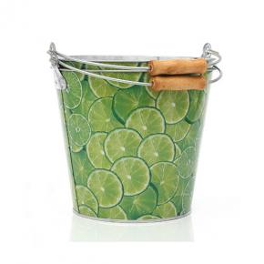 Full wrap printed galvanized metal ice bucket for beer